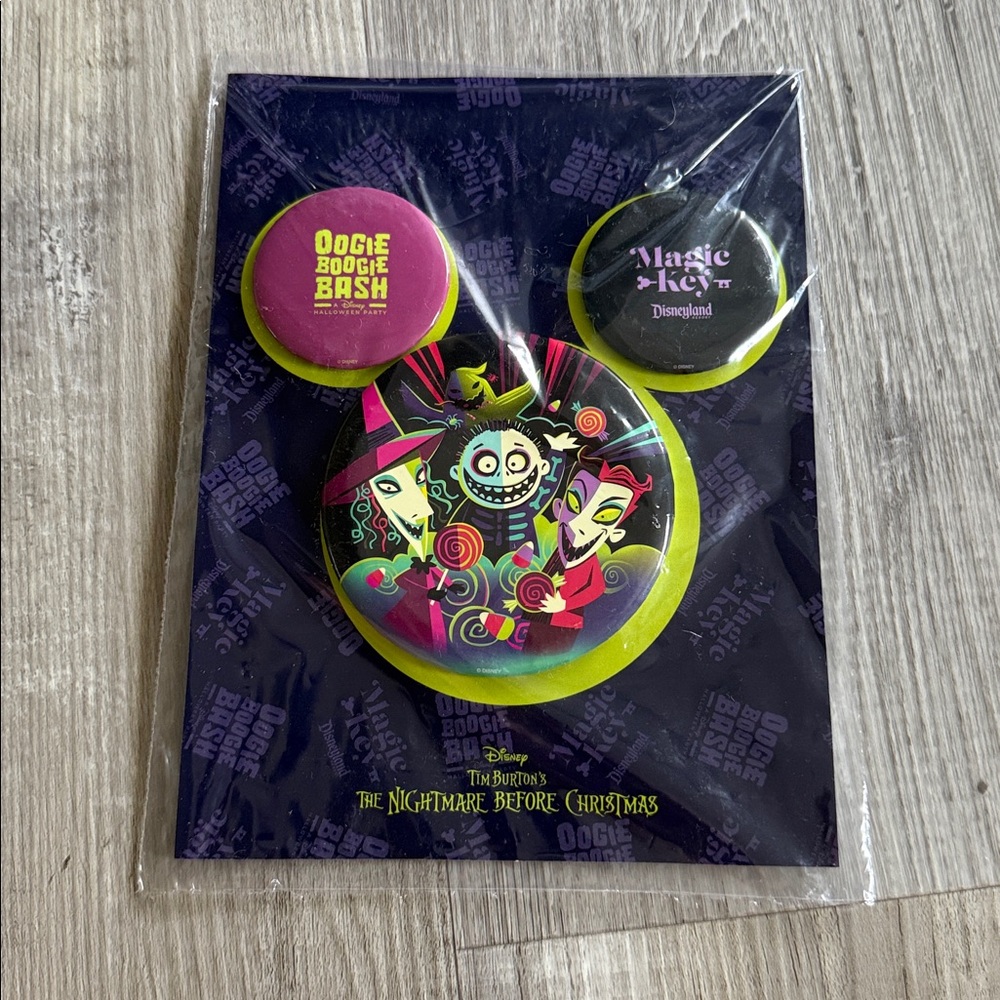 2025 oogie boogie bash magic key disneyland buttons